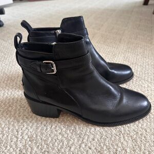 Coach Leather Ankle Boots